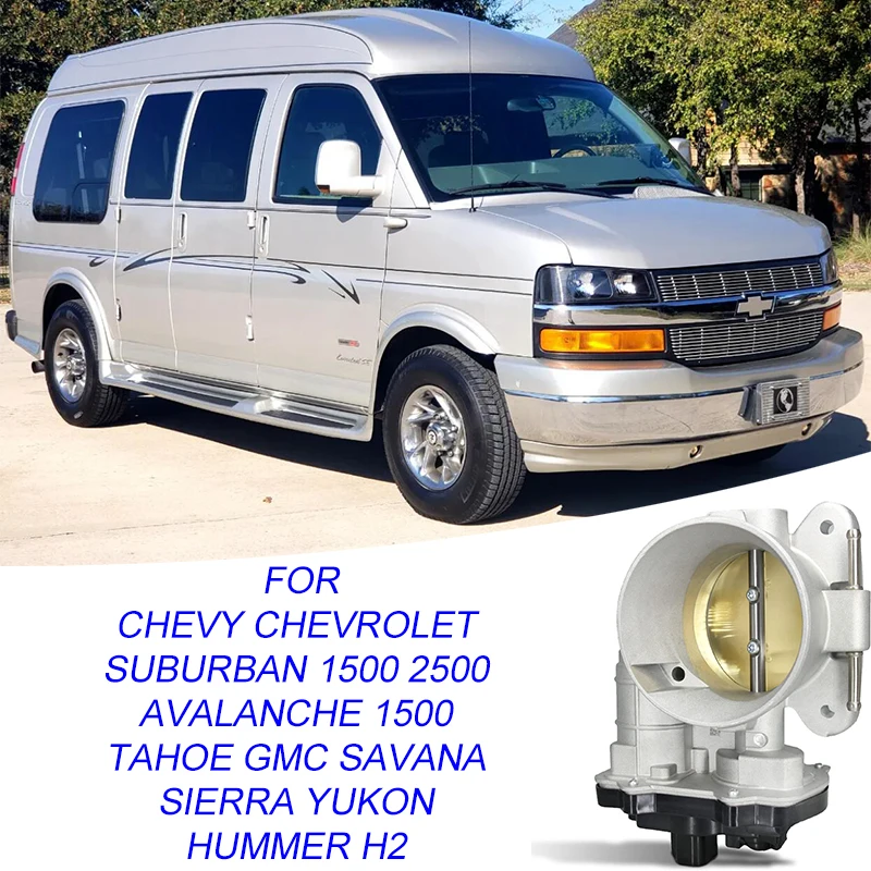 

12570800 Throttle Body for Chevy Chevrolet Suburban 1500 2500 Avalanche 1500 Tahoe GMC Savana Sierra Yukon Hummer H2 2172293