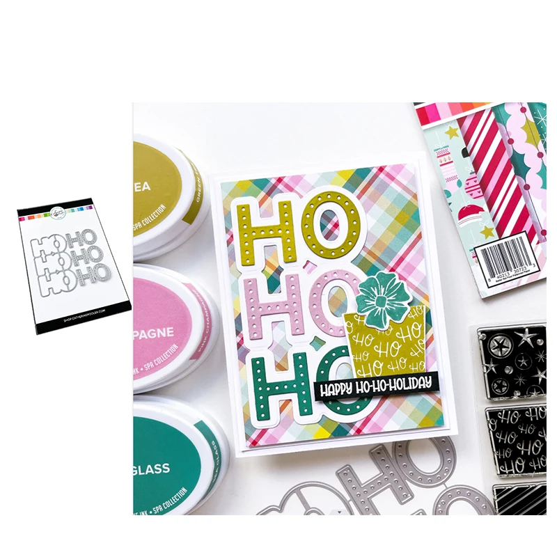 

HOHOHO Letters Words Craft Metal Cutting Dies for Scrapbooking Stencil Mold Frame Punch Blade Mould Decoration Template Model