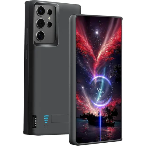 Чехол для зарядного устройства Samsung Galaxy S25 Ultra, чехол для зарядки, портативная крышка для зарядки, аккумулятор, внешний аккумулятор, внешний аккумулятор