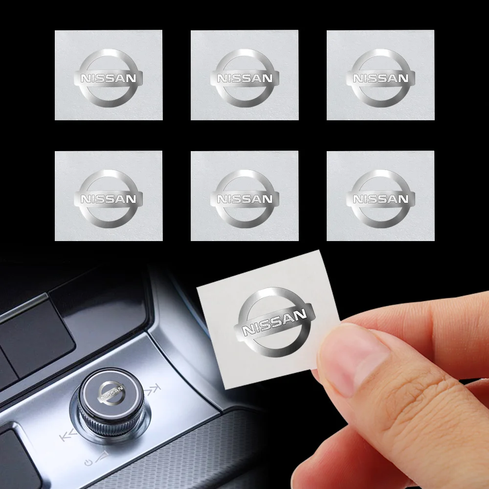 

10pcs Auto Styling Dashboard Decoration Stickers Car Interior Accessories For Nissan Nismo GTR Tiida Leaf Versa Qashqai Juke T32