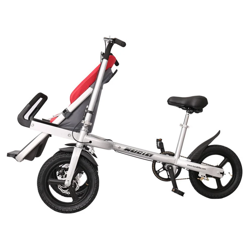 

NewThree-wheel foldable adult with baby mother and child bicycle mother and child stroll baby artifact shopping pet cart