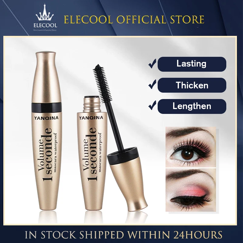 

Mascara 4d Silk Black Fiber Mascara Waterproof Extra Volume Smudge-proof Curling Lengthening Eyelash Extension Eye Makeup Tool