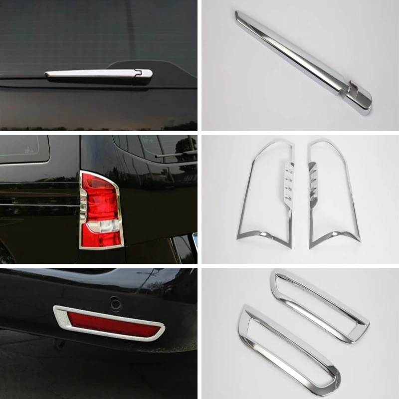 Фото Для Mercedes-Benz V-Class V260 Vito W447 2016-2022: Накладки на задние фонари, противотуманные фары и стеклоочистители (аксессуары для экстерьера) №1