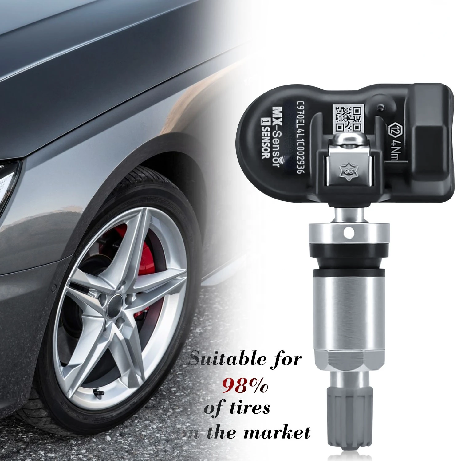 MX-Sensor 433/315 MHZ 2 IN 1 Programmable Universal TPMS Sensor for Tire Pressure Monitoring System | Telescope & Binoculars