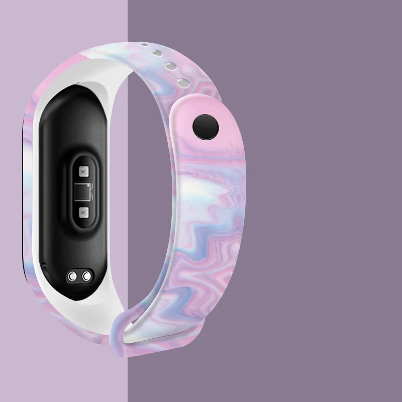 Ремешок силиконовый для Xiaomi Mi Band 7 6 5 4 3 сменный цветной браслет - купить по