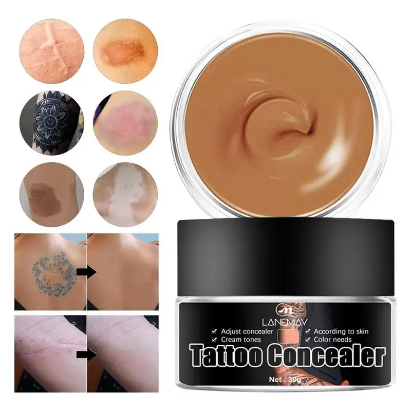 

Waterproof Skin Concealer Smudge Resistant Skin Perfecting Long Lasting Body Foundation Full Coverage Natural Look 2 Colors For