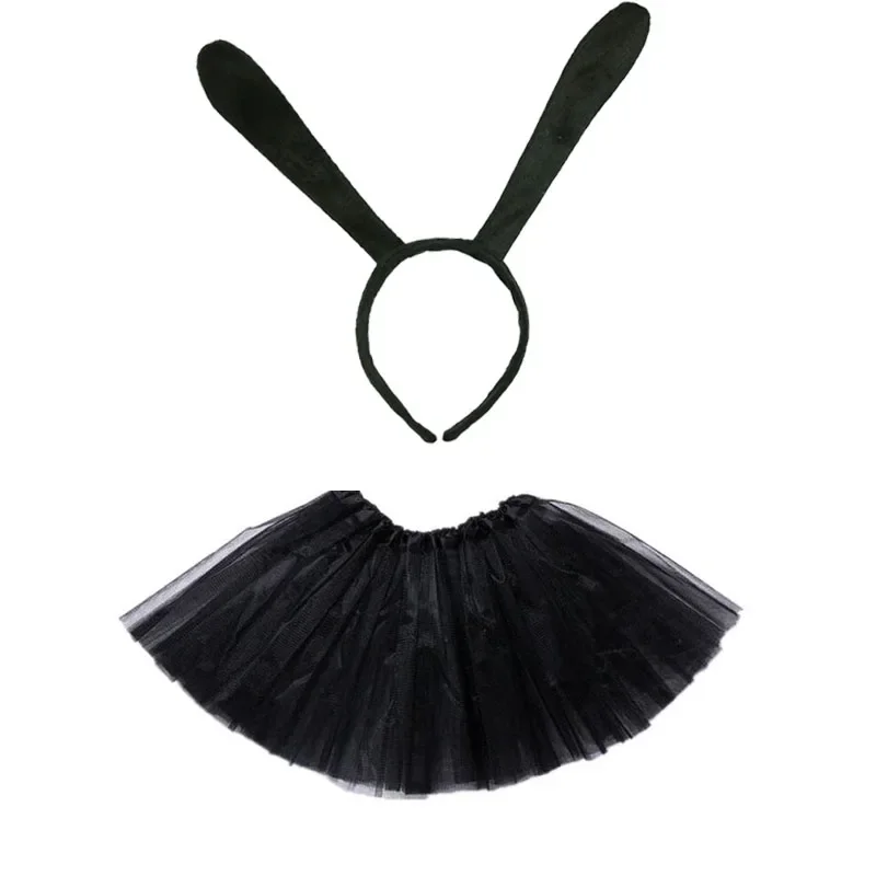 Детский костюм для косплея повязка на голову и юбка-пачка