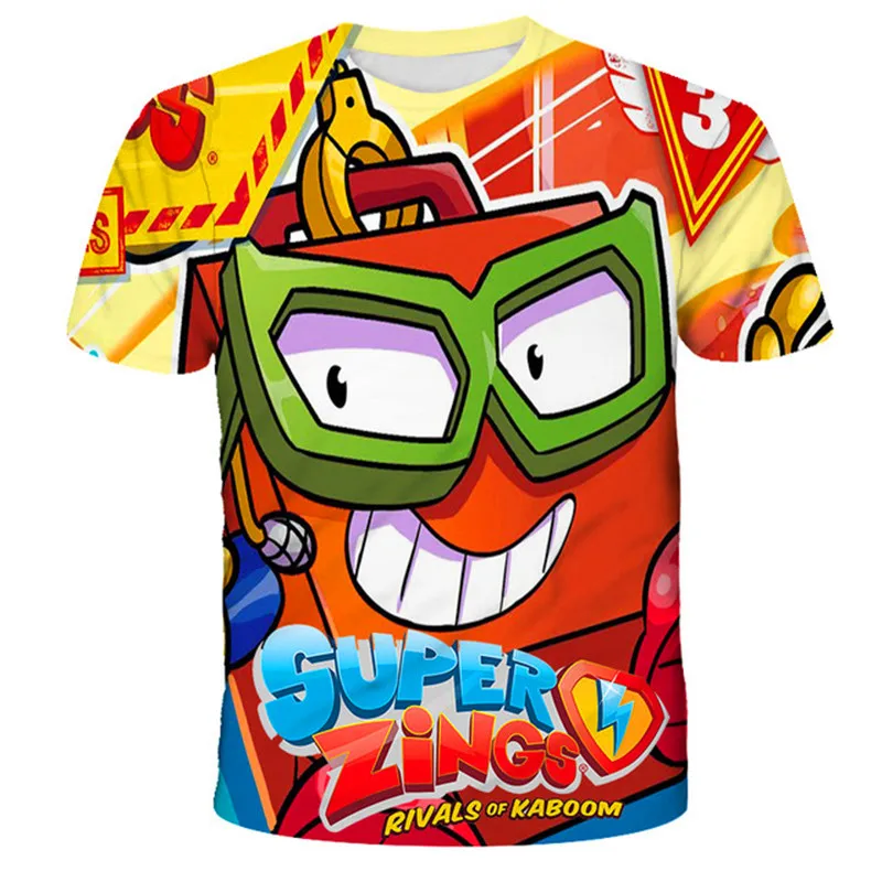 

Super Zings Cartoon clothing T Shirt Kids Game Streetwear Short Sleeve Children T-Shirt Superzings Tshirt Children Clothes Tops