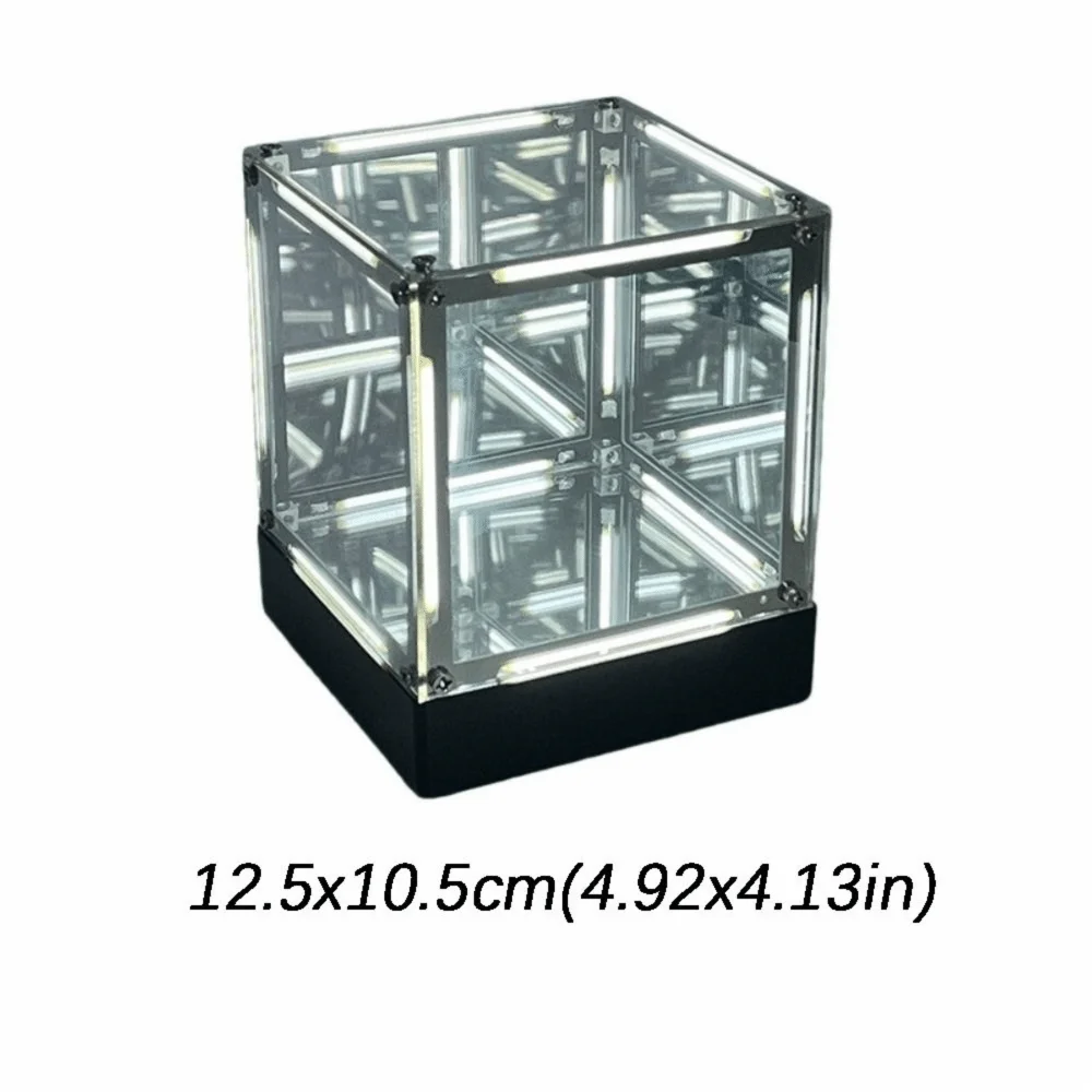 Настольный светильник Maglev Hypercube 4D с технологией магнитной левитации, прозрачный куб, светодиодная подсветка, электронная игра, ночник (art.: 3920daee4f751) - 3920daee4f751