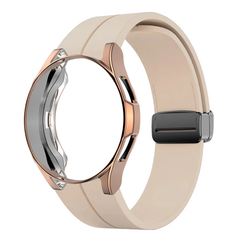 Ремешок силиконовый и ТПУ для Samsung Galaxy Watch 4 40/4 Classic 46 мм 42 оригинальный браслет с