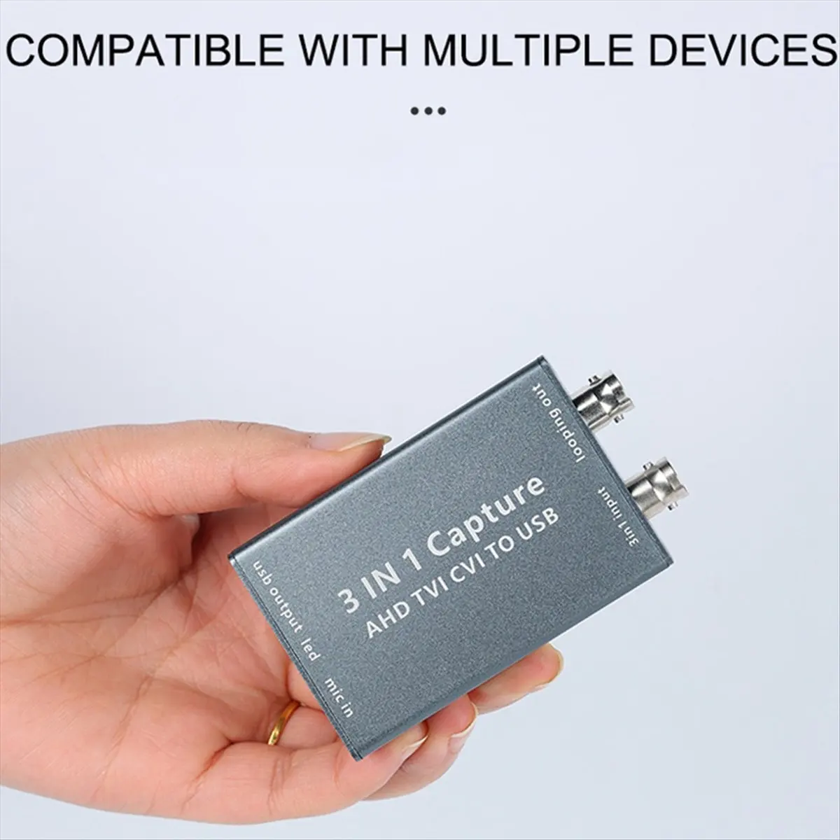 Фото AIishan Карта видеозахвата AHD Видеокарта TVI CVI к USB 3.0 1080P 60fps Коробка записи видео для прямой трансляции TVI CVI Видеокарта №3