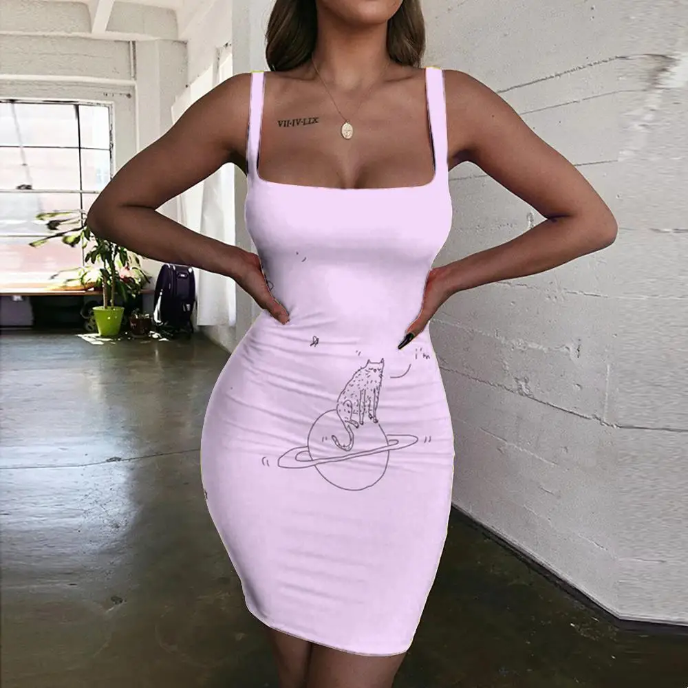 

Женское платье в виде животного, с лямкой на шее, без рукавов