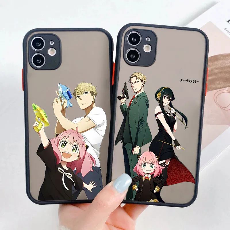

SPY X FAMILY Covers For IPhone 13 12 Mini 11 Pro Max XS X XR 7 8 Plus SE 2020 2022 Matte Hard PC Protection Fundas Cartoon