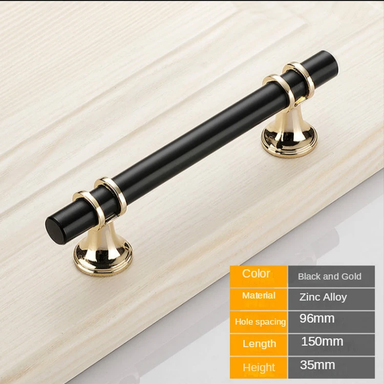 

Черные и золотые дверные ручки из цинкового сплава