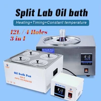 dxy 12l 4 holes digital thermostatic oil bath stainless steel temperature laboratory constant heating boiler 220v