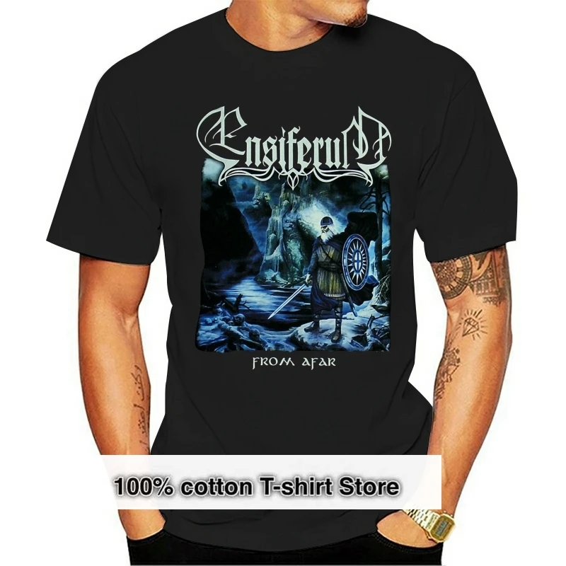 

Ensiferum From Afar Black T-Shirt Loose Size Top Ajax Tee Shirt
