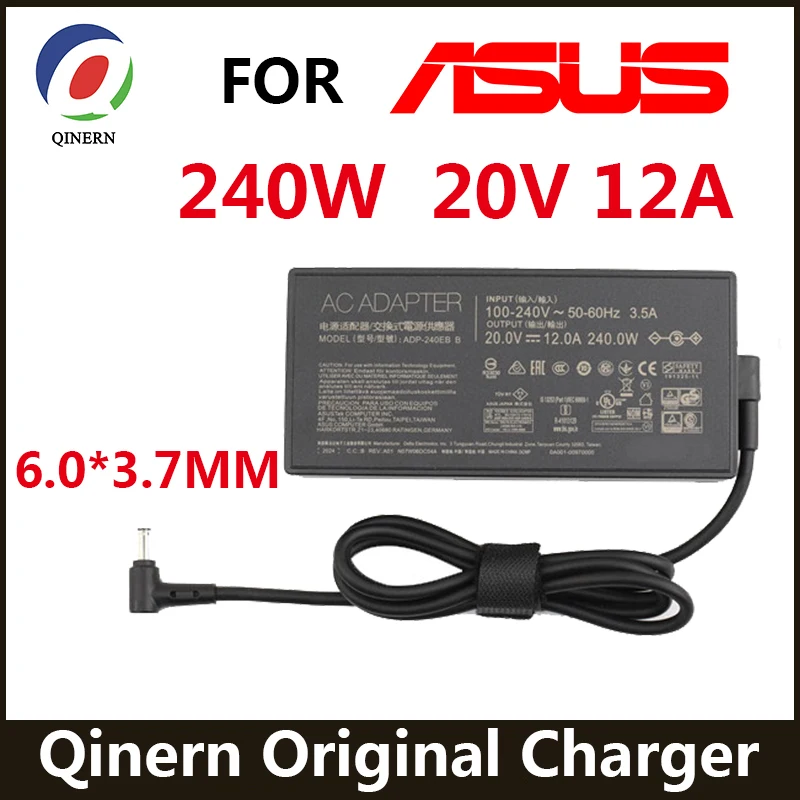20 В 12А 240 Вт 6 0*3 7 мм зарядное устройство ADP-240EB B адаптер для ноутбука ASUS ROG Strix Scar 15