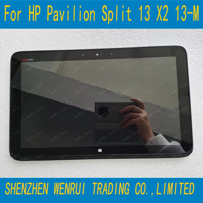 

ЖК-дисплей 13,3 дюйма для HP Pavilion X2 13-P 13-P11, сенсорный экран с дигитайзером и рамкой LP133WH1 SPB1 1366X768, 30 контактов