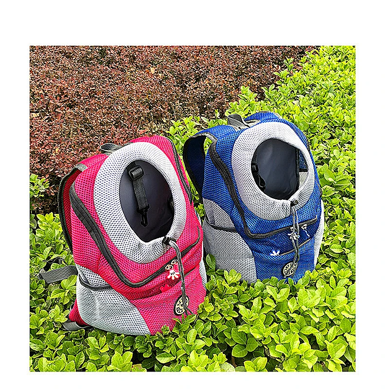 

Pet bag travel portable cat dog backpack dog breathable chest bag pet front pocket mesh backpack head