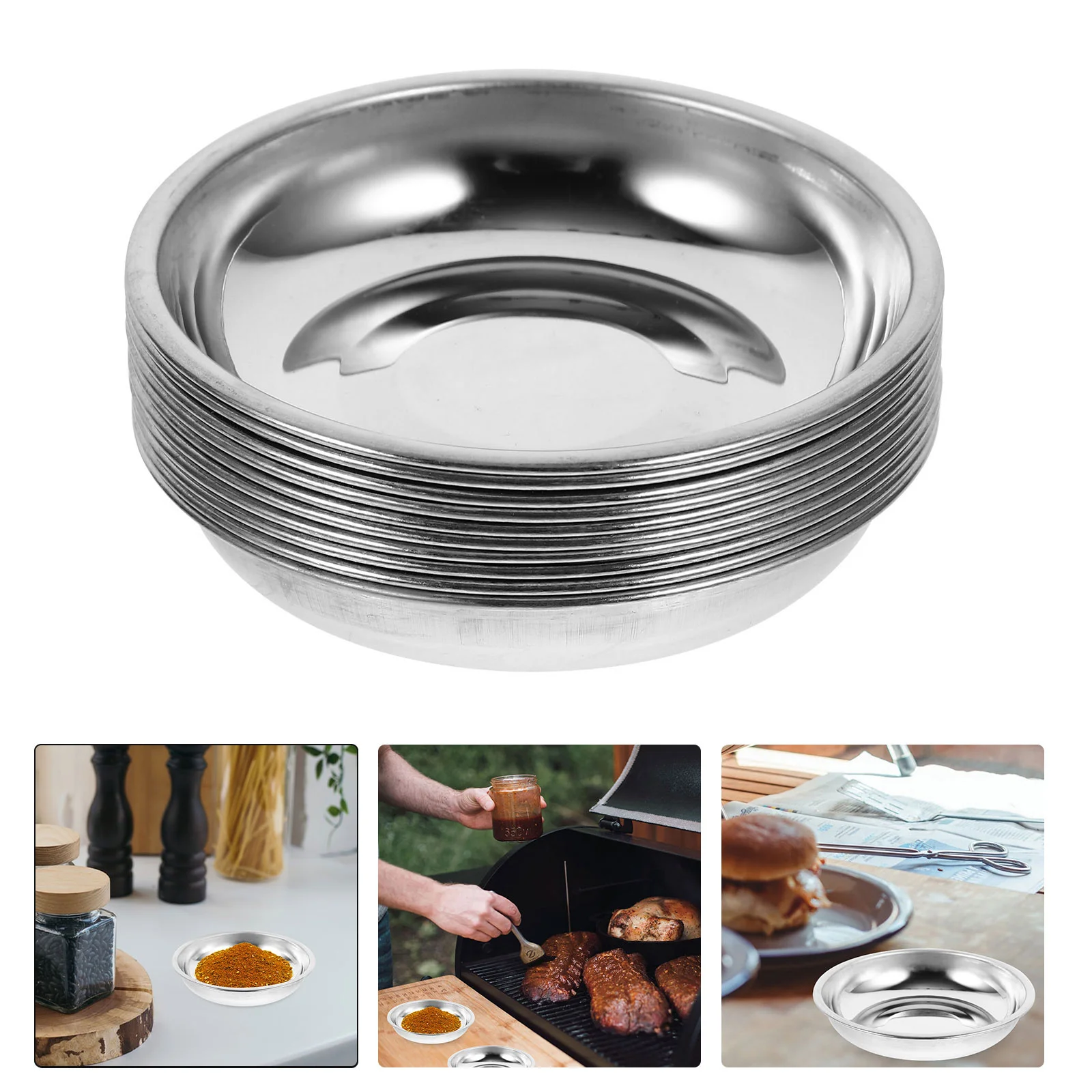 Набор дисков для чашек соуса специй десертные блюда из нержавеющей стали