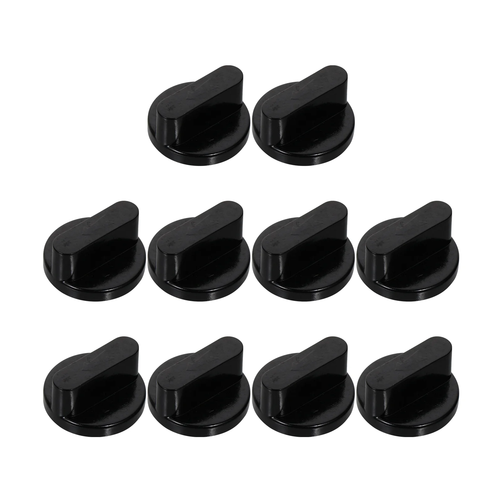 

10pcs Universal Gas Cooker Control Knobs Gas Stove On-Off Knobs (Black)