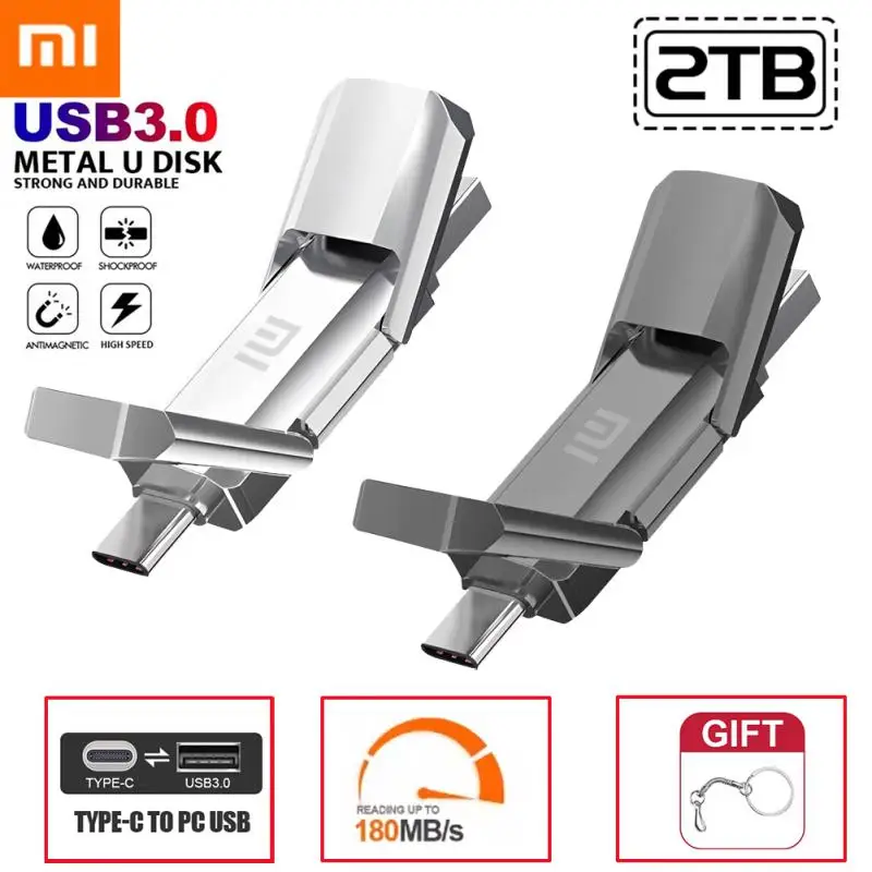 Оригинальный флеш-накопитель Xiaomi Pen Drive 2 ТБ USB 3 0 металлический большой емкости 1