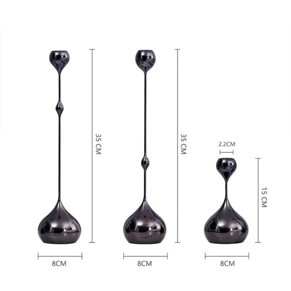 

Металлические подсвечники серебристые, золотые, черные