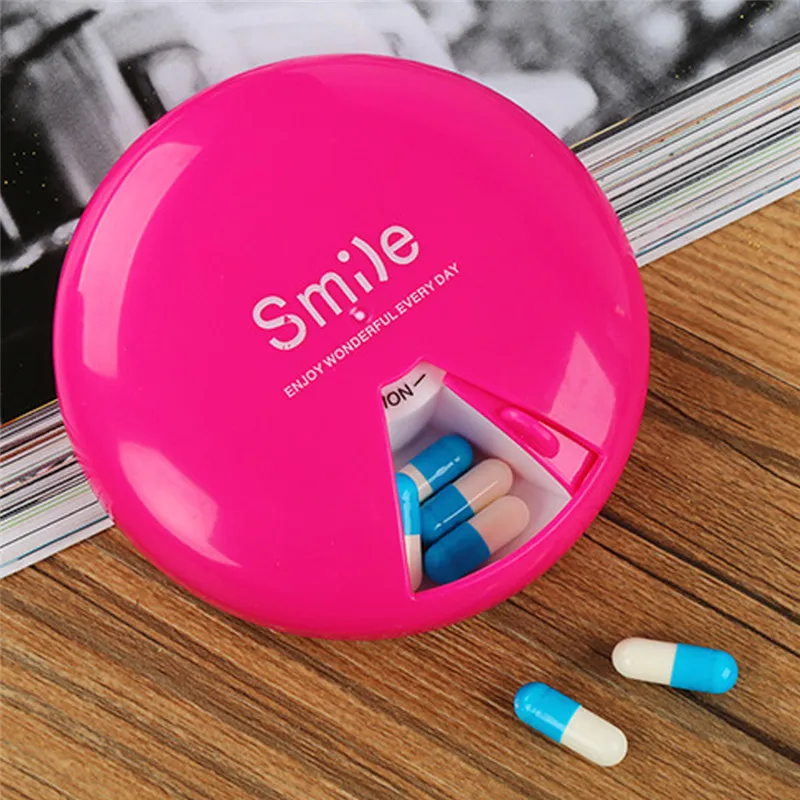 

1 PC 4 Colors 7 Days Weekly Tablet Pill Medicine Box Holder Storage Organizer Container Case Portable Pill Splitters Health Care