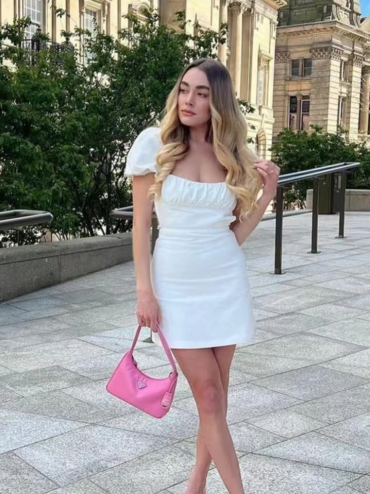 

Платье женское льняное с квадратным вырезом, в стиле ретро