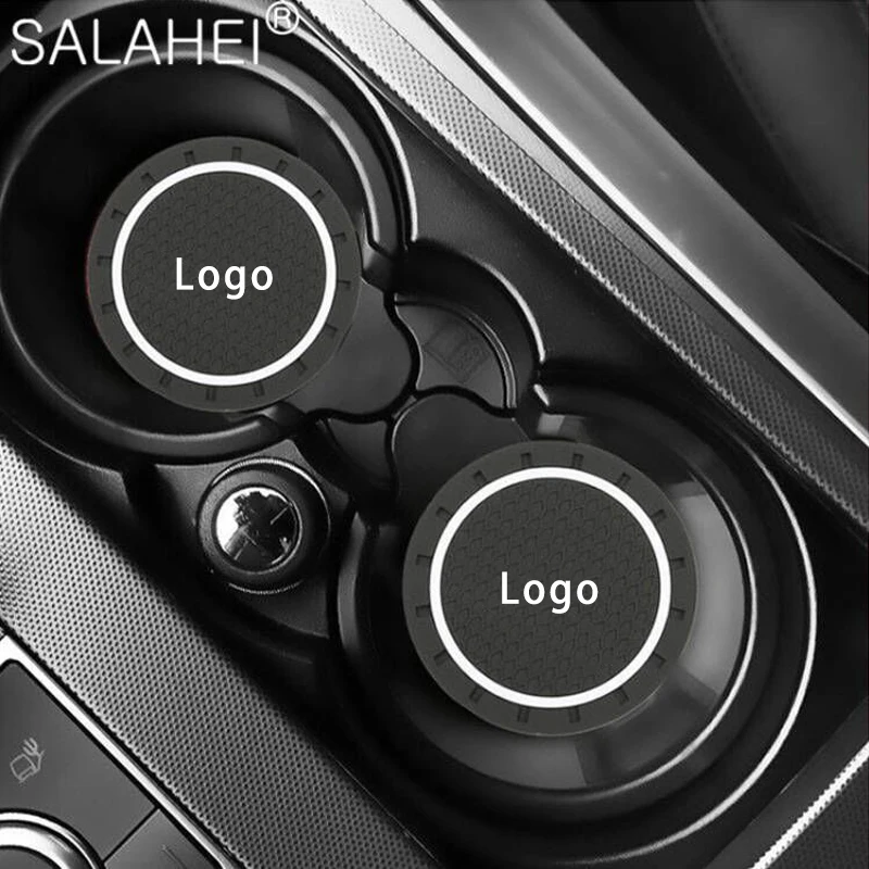 

2pc Car Water Cup Holder Coaster Non slip Pad Decoration For Renault Duster Megane 3 Captur Fluence Laguna Scenic TwinGo 2