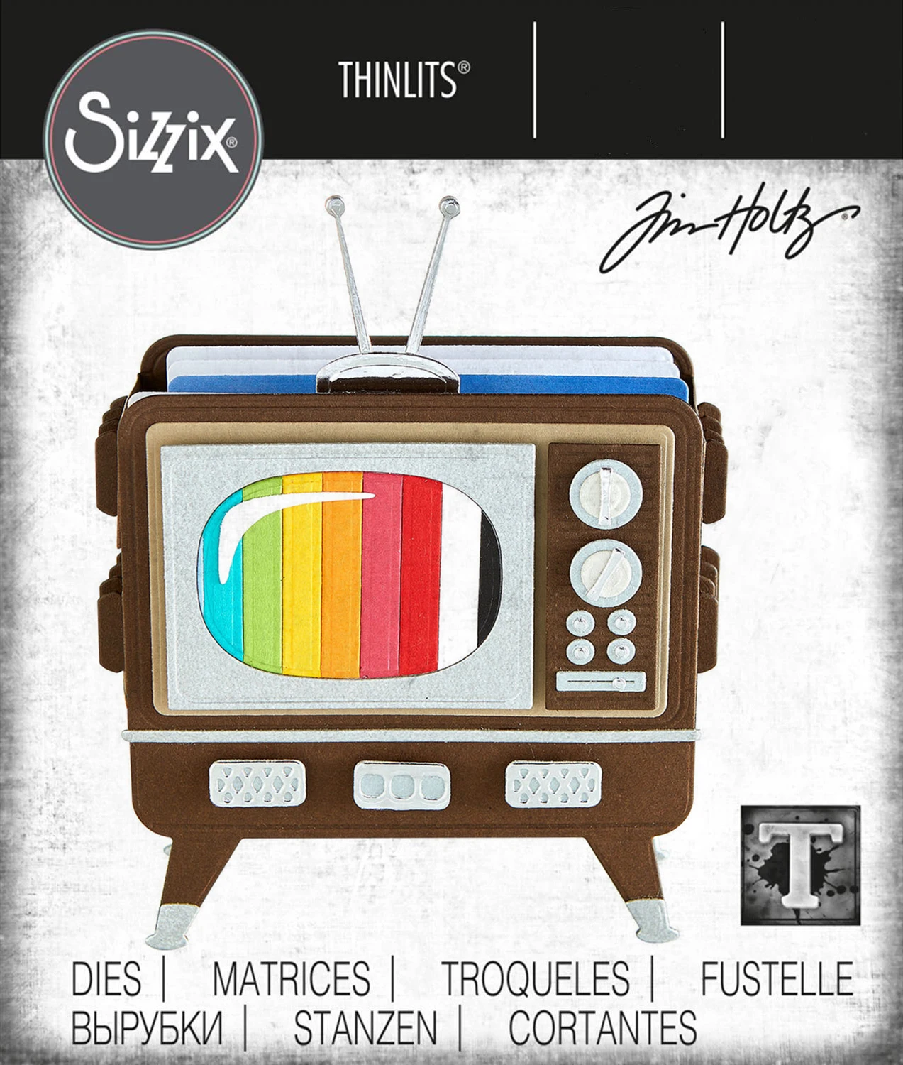 

3D Vignette Retro Television 2022 New Metal Cutting Dies Cut DIY Scrapbooking Paper Craft Handmade Make Album Card Template Die