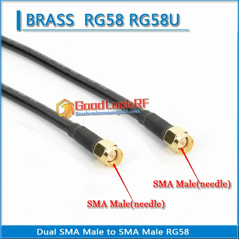 

Удлинительный кабель RF разъема SMA-J/SMA-J RG58