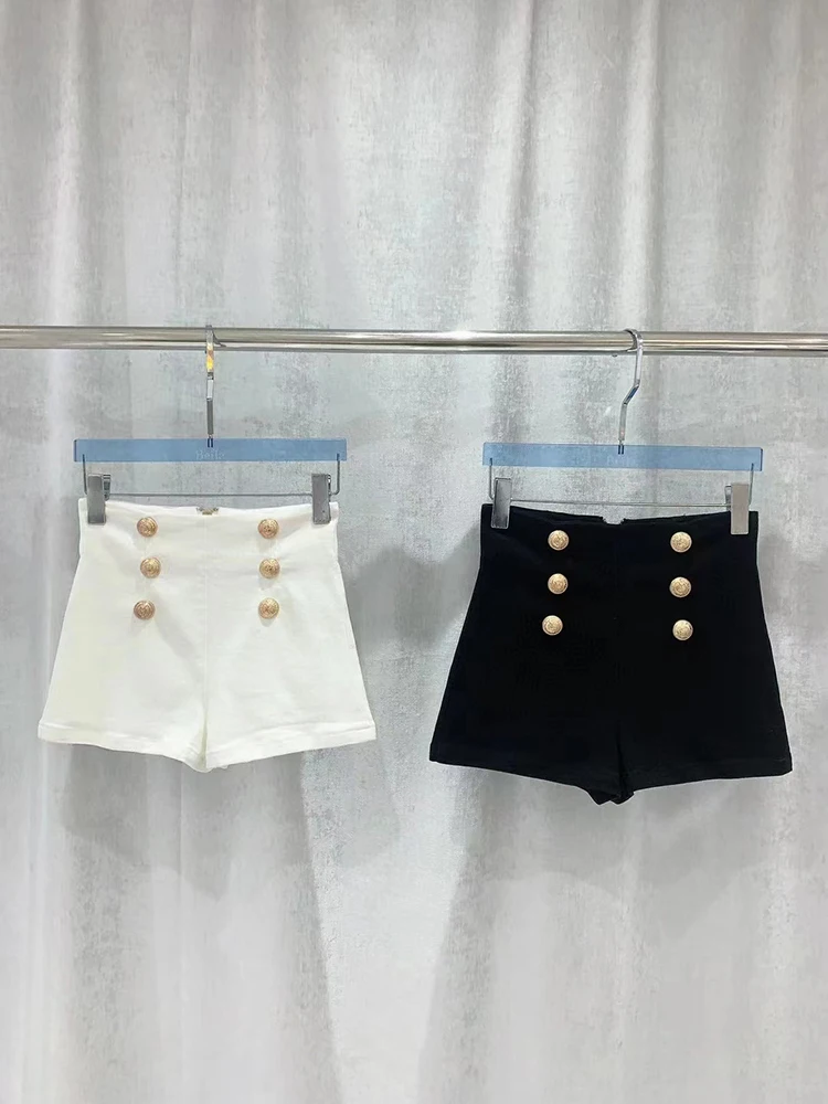 

2023 spring and summer women's new shorts y2k clothes clothes hot sexy fashion shorts zip metal buttons decorated beauty hundred