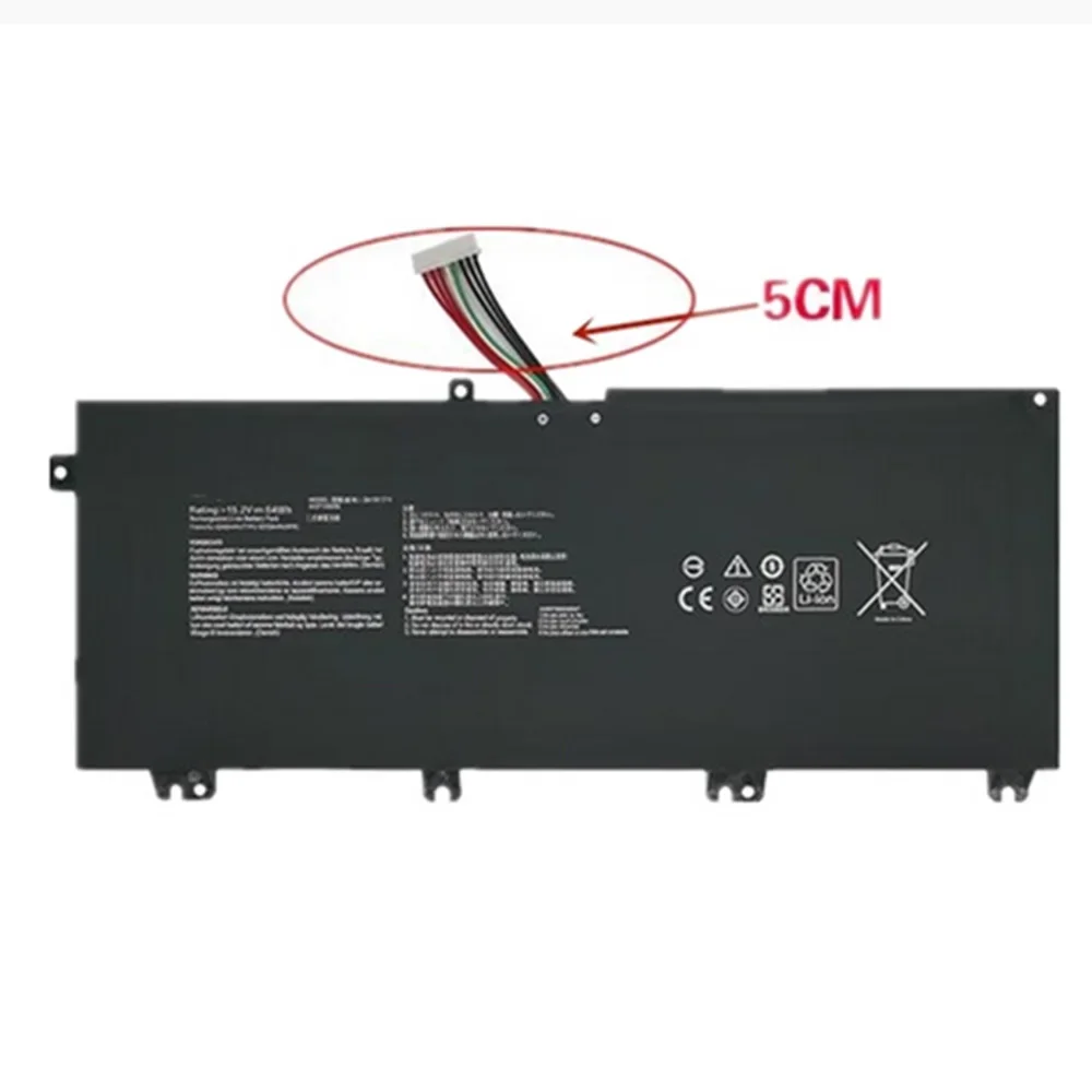B41N1711 Оригинальный аккумулятор для ноутбука 15 2 64WH Asus ROG Strix GL703VD GL703VM GL503 FX503VM FX63V ZX63V