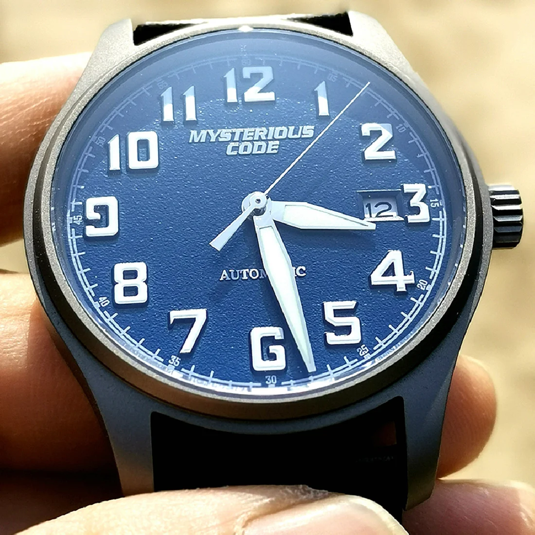 

Titanium Watch Men NH35 Automatic Mechanical Wristwatch Retro Pilot Self Winding Sapphire Crystal Luminous Clock Relojes Hombre