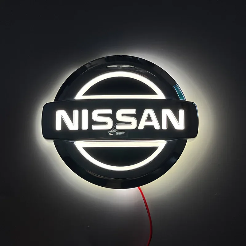 

5D светодиодный задний эмблем автомобиля, наклейка, светильник для Nissan Qashqai Teana X-Trail Juke Sentra Sylphy Almera Versa, аксессуары с логотипом
