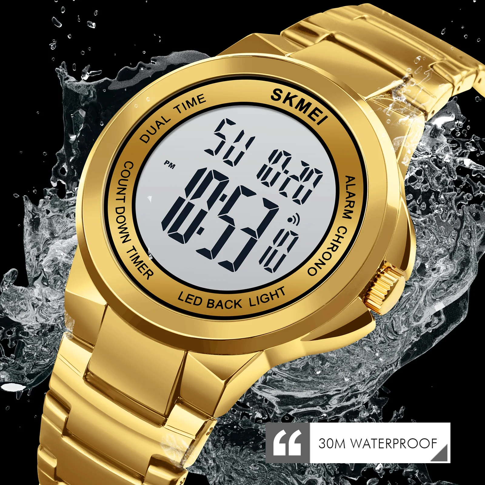 

SKMEI Men's Watches Luxury Luminous Electronic Wristwatch Stopwatch Countdown Digital Watch For Man Waterproof Clock Original