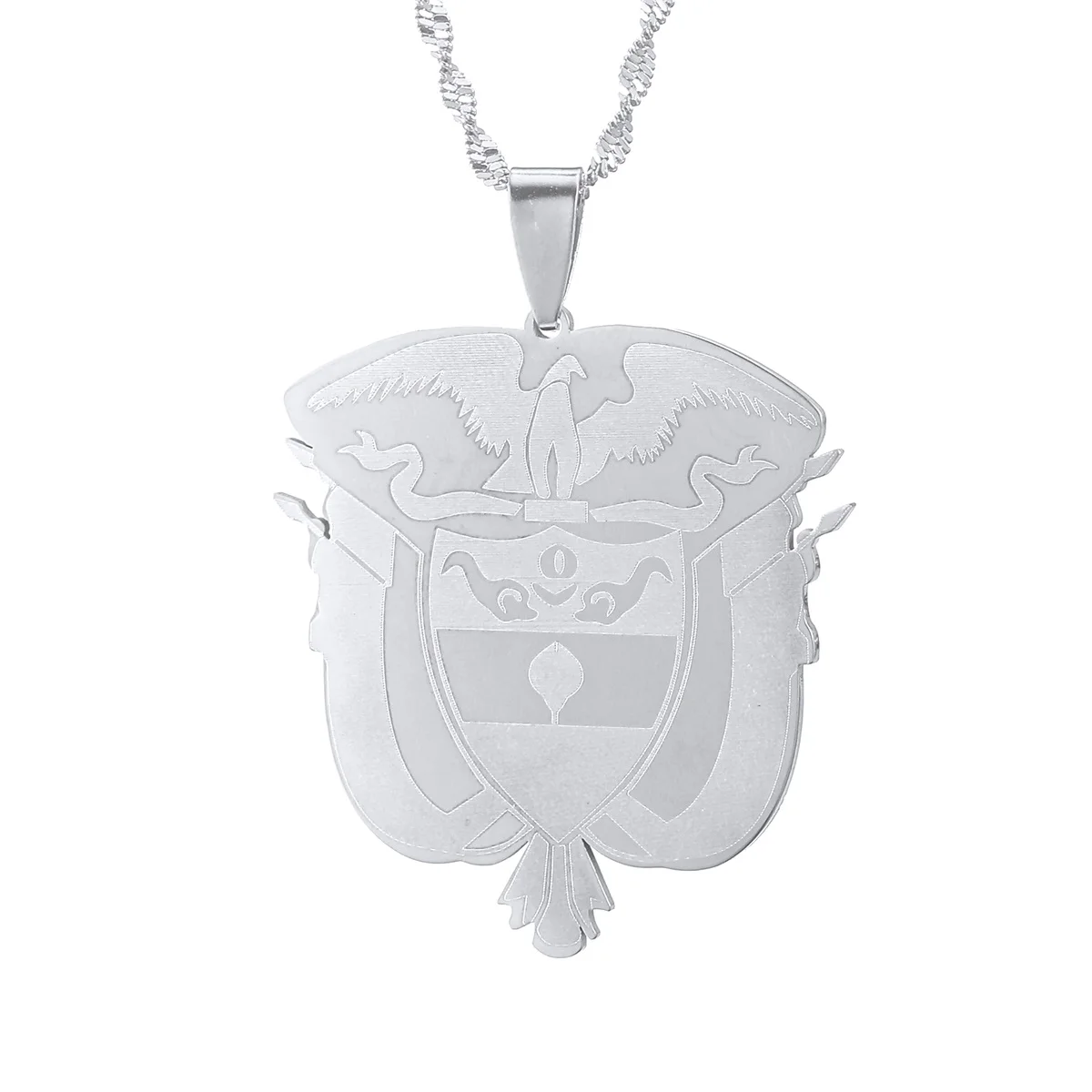 Подвеска Колумбия цепочка с водяными волнами для женщин и девушек ювелирные