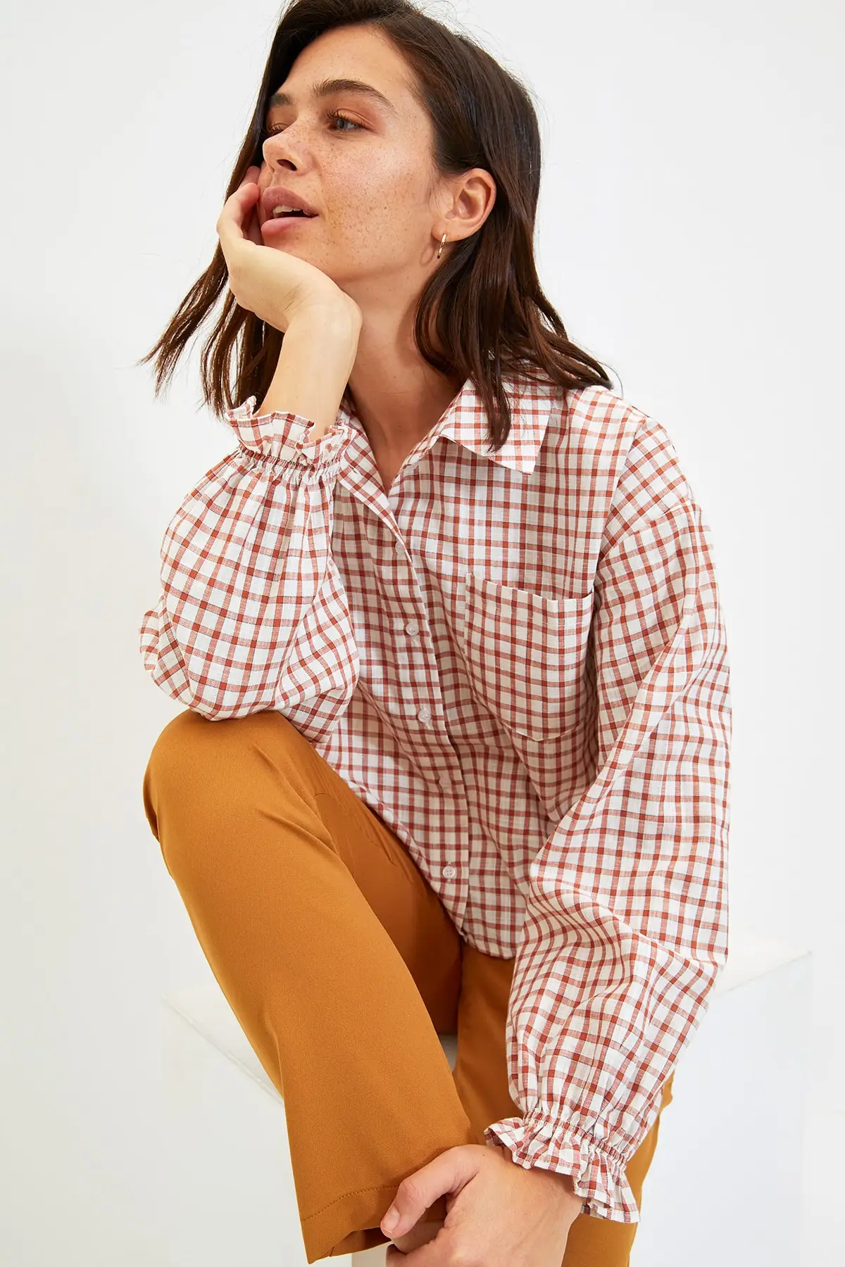 

Trendyol Tile Pockets Shirt TWOAW22GO0825