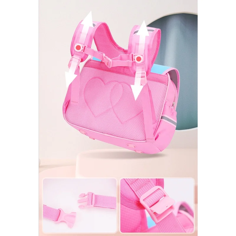 Primary School Students Horizontal Bags for Girls Boys New Cute Children Cartoon Astronaut Unicorn British Style Backpacks Hot