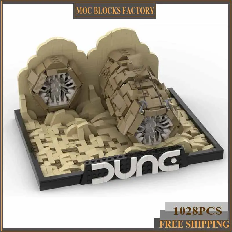 Популярная модель Звёздного фильма Moc строительные блоки пустынная крепость