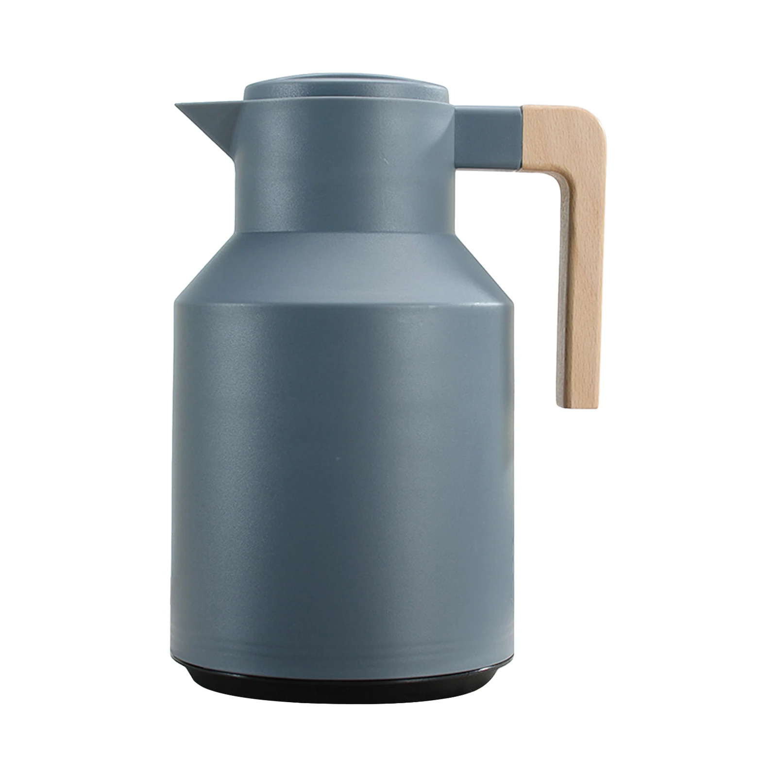 

1L Thermal Coffee Carafe Double Walled Thermos Pot With Wood Handle Water Kettle Insulated Flask Tea Carafe Keeping Hot Cold