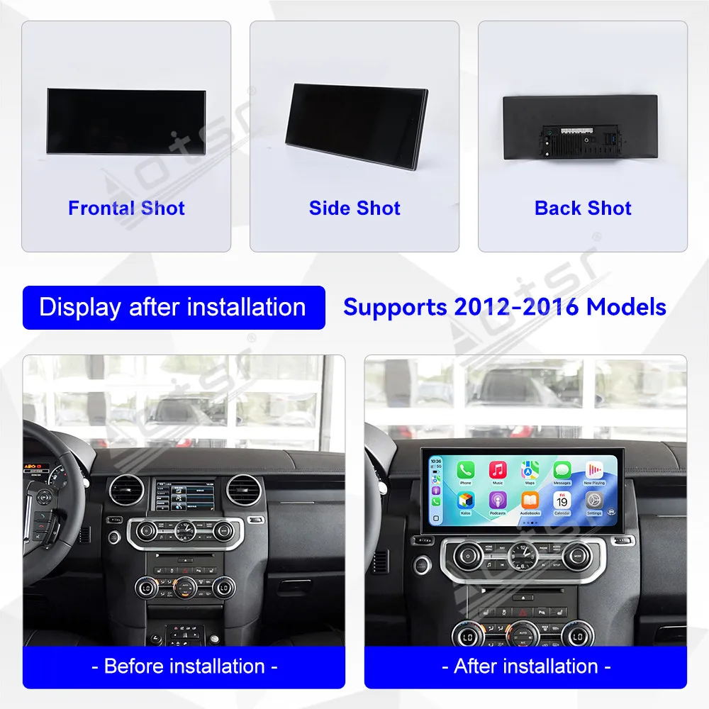 15,8-дюймовый Android 15 CarPlay для Land Rover Discovery 4 2012-2016, автомобильный радиоприемник с сенсорным экраном, мультимедийный плеер, GPS-навигационная головка (art.: 3920d4bde2f4f) - 3920d4bde2f4f