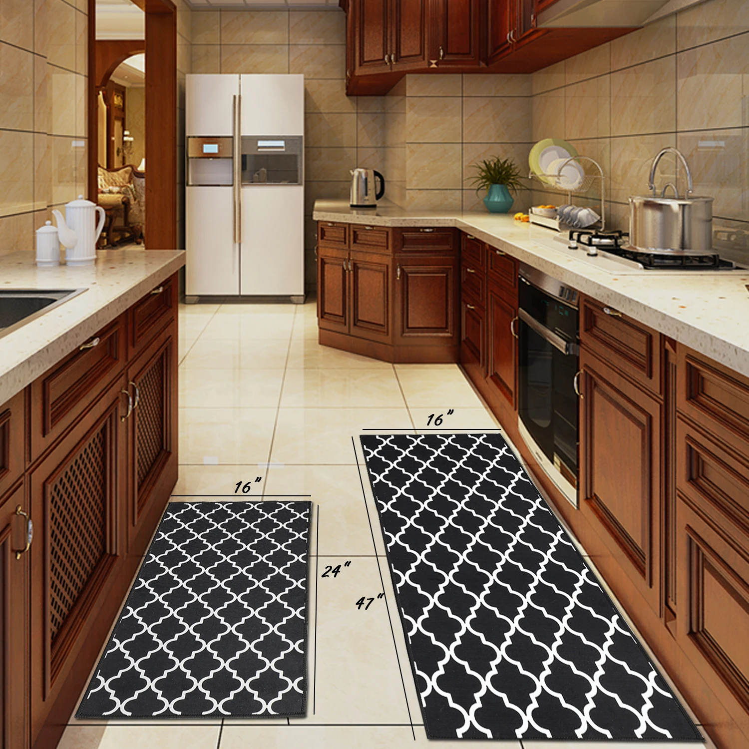 Нескользящий кухонный коврик моющийся длинный ковер для входной двери прихожей