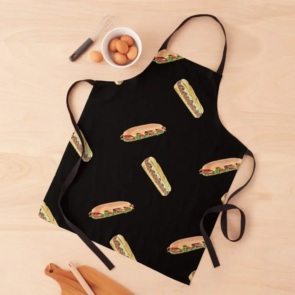 Фартук Sub Sandwich Hoagie нагрудник халат для парикмахерского искусства