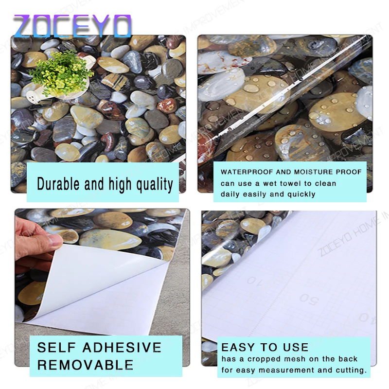 Темно-серая самоклеящаяся виниловая настенная бумага для гостиной кухни