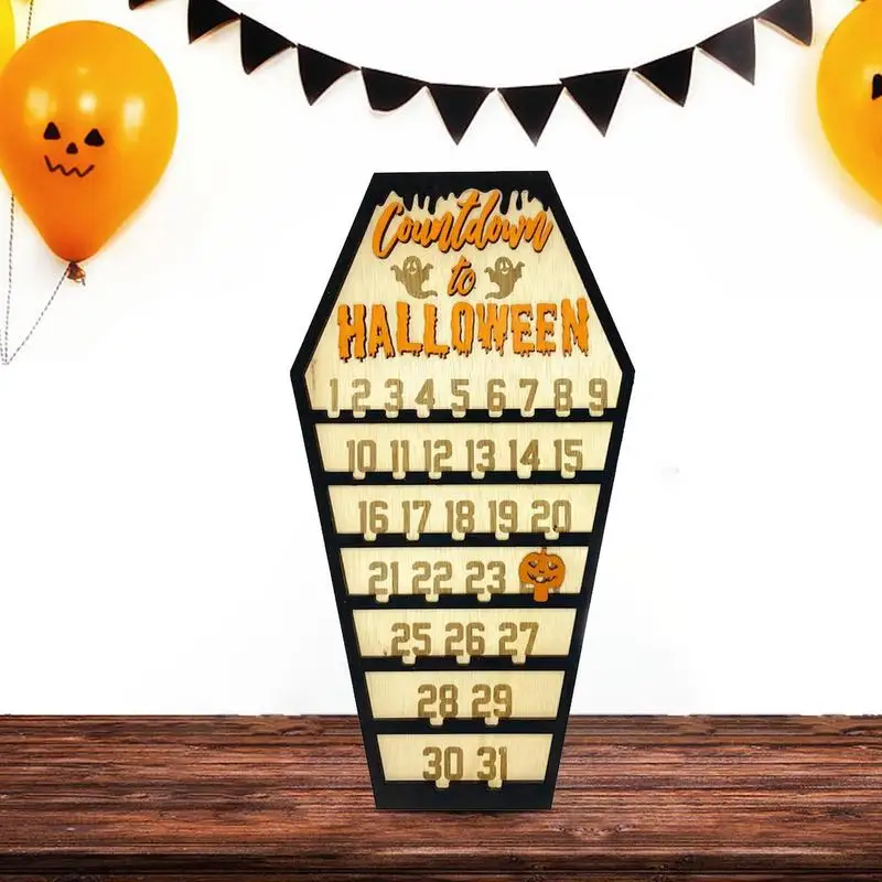 

Пугающий Хэллоуин Адвент декоративный отсчет вниз гроб орнамент для праздника Адвент украшение для Хэллоуина вечерние сувениры подарок для