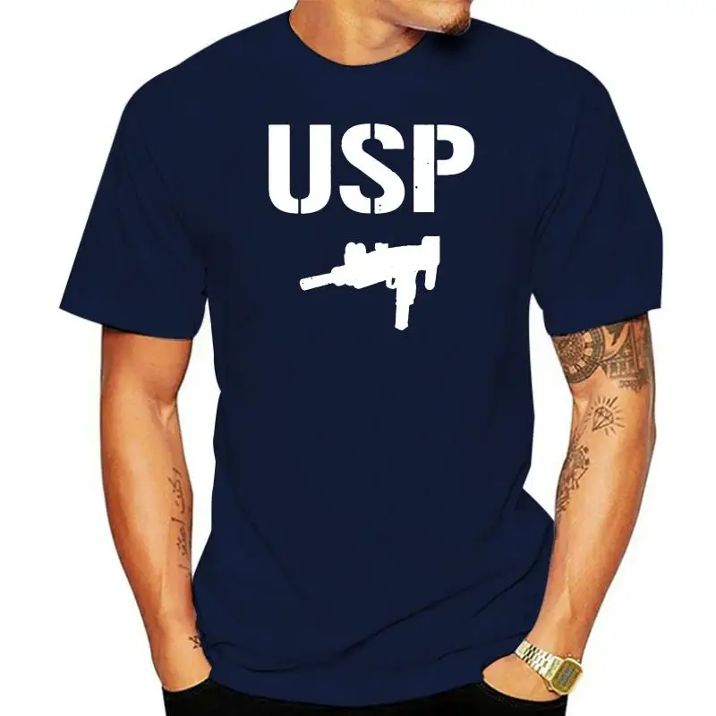 

Usp Submachine Gun Military Distressed T Shirt