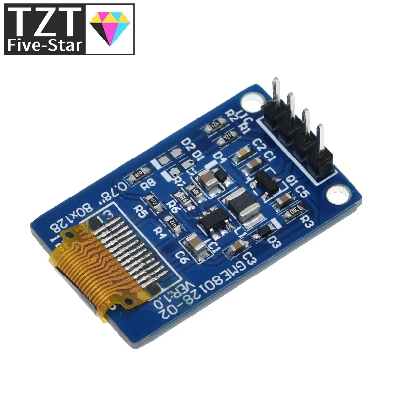 Модуль ЖК-дисплея TZT с OLED-дисплеем 0 78 дюйма разрешение 78*80 интерфейс SPI драйвер SH1107