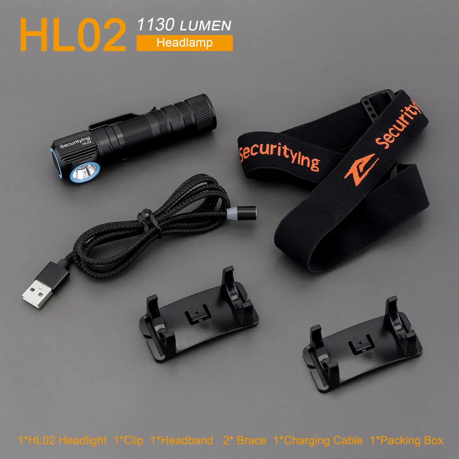 

Налобный фонарь SecurityIng USB rechargeable 1130LM